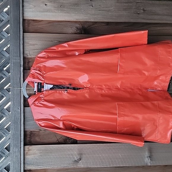 MYCRA PAC A-line slicker  hooded rain jacket coat Large - Picture 3 of 13